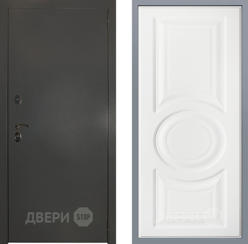 Дверь Заводские двери Эталон 3к антик серебро Неаполь Лофт белый в Наро-Фоминске