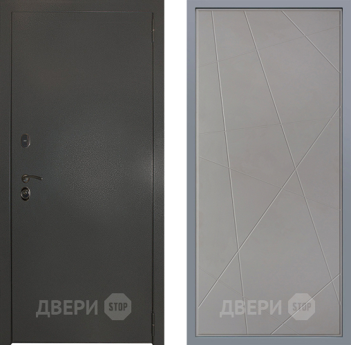 Дверь Заводские двери Эталон 3к антик серебро Флитта Грей софт в Наро-Фоминске