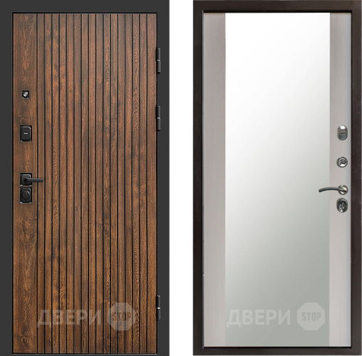 Входная металлическая Дверь Престиж Tvist Зеркало Лиственница белая в Наро-Фоминске