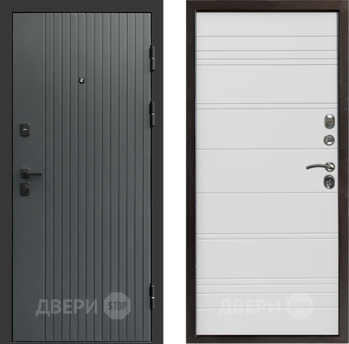 Входная металлическая Дверь Престиж Tvist Grey Line Белый в Наро-Фоминске