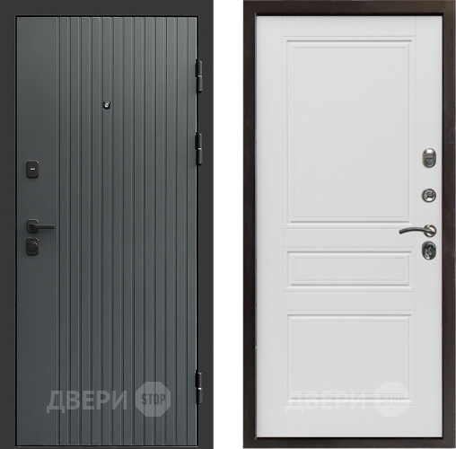 Входная металлическая Дверь Престиж Tvist Grey Классика Лиственница белая в Наро-Фоминске