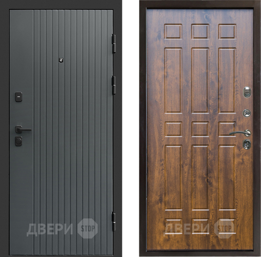 Входная металлическая Дверь Престиж Tvist Grey Спарта Дуб в Наро-Фоминске