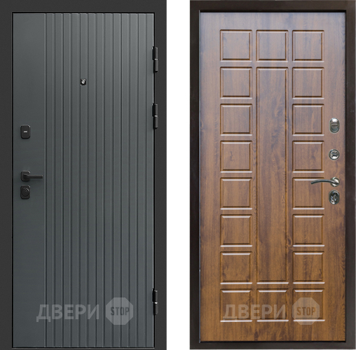 Входная металлическая Дверь Престиж Tvist Grey Престиж Дуб в Наро-Фоминске