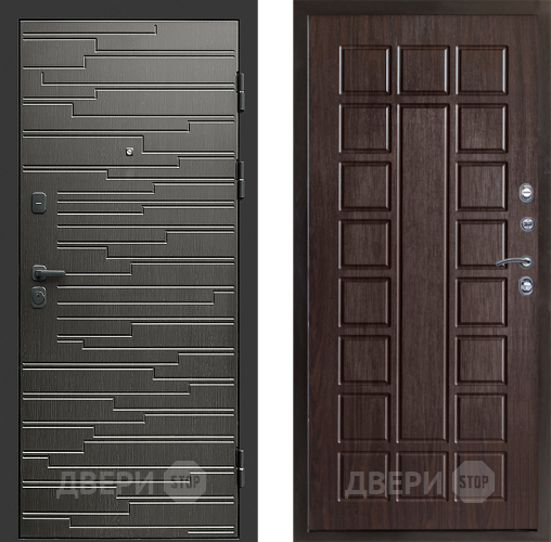 Входная металлическая Дверь Престиж Rivera Престиж Венге в Наро-Фоминске