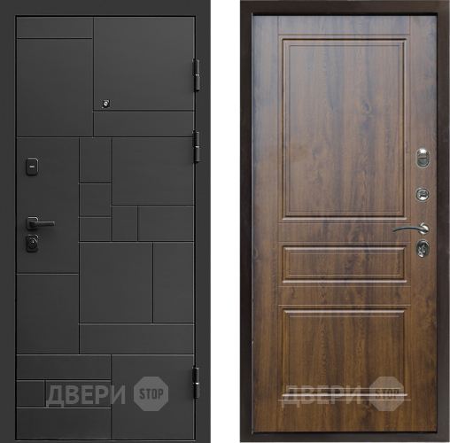 Входная металлическая Дверь Престиж Kvadro Классика Дуб в Наро-Фоминске
