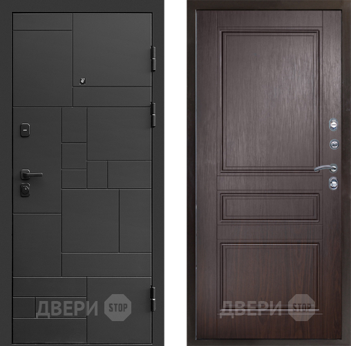Входная металлическая Дверь Престиж Kvadro Классика Венге в Наро-Фоминске