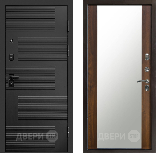 Входная металлическая Дверь Престиж Favorit Зеркало Дуб в Наро-Фоминске