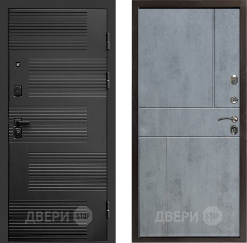 Входная металлическая Дверь Престиж Favorit Горизонт Бетон темный в Наро-Фоминске