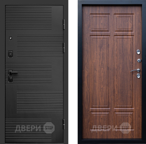 Входная металлическая Дверь Престиж Favorit Премиум Орех темный в Наро-Фоминске