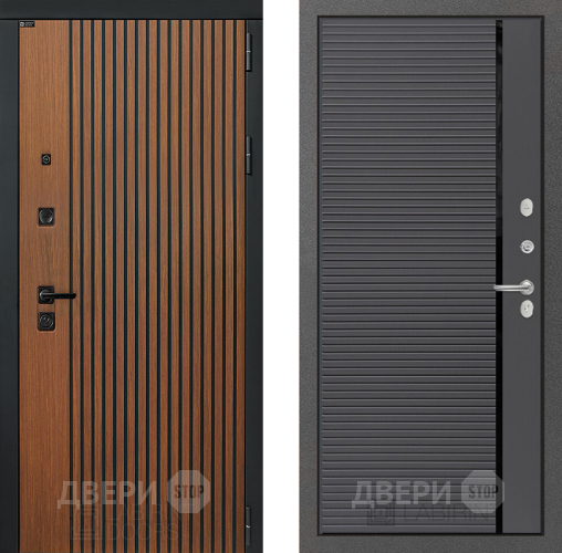 Входная металлическая Дверь Лабиринт (LABIRINT) Шторм 22 Графит софт в Наро-Фоминске