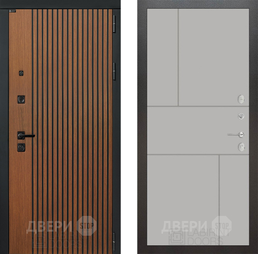 Входная металлическая Дверь Лабиринт (LABIRINT) Шторм 21 Грей софт в Наро-Фоминске