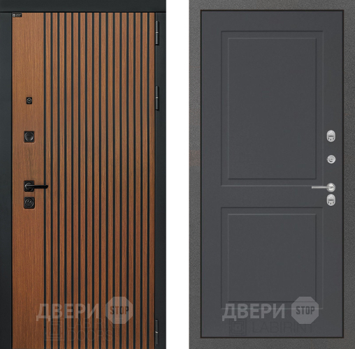 Входная металлическая Дверь Лабиринт (LABIRINT) Шторм 11 Графит софт в Наро-Фоминске