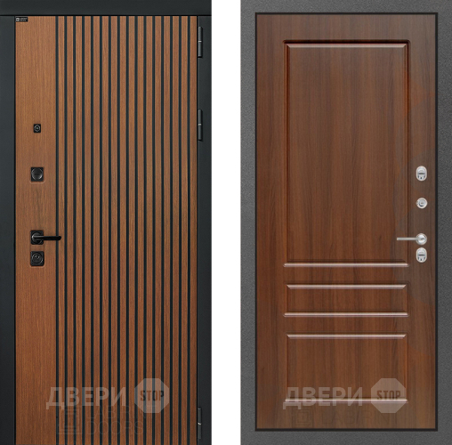 Входная металлическая Дверь Лабиринт (LABIRINT) Шторм 03 Орех бренди в Наро-Фоминске