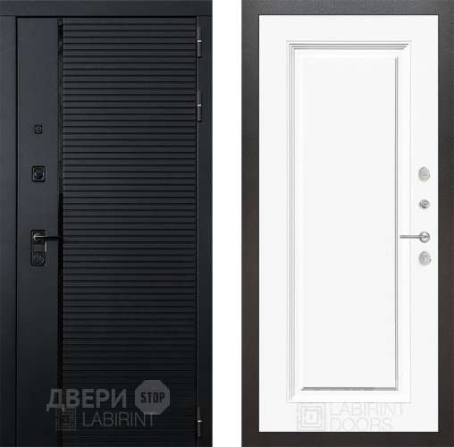 Входная металлическая Дверь Лабиринт (LABIRINT) Piano 27 Белый (RAL-9003) в Наро-Фоминске