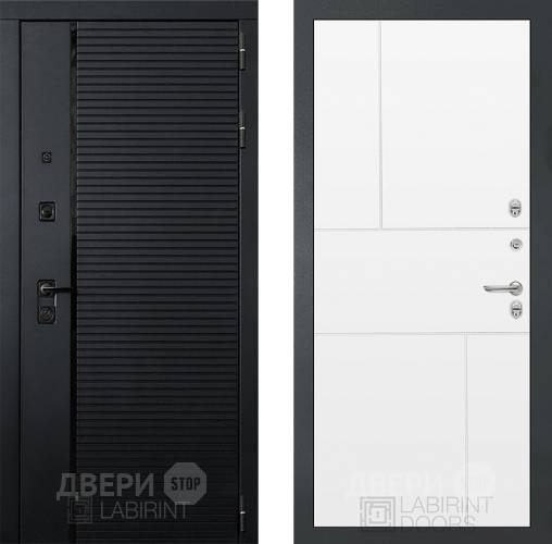 Входная металлическая Дверь Лабиринт (LABIRINT) Piano 21 Белый софт в Наро-Фоминске