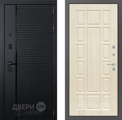 Входная металлическая Дверь Лабиринт (LABIRINT) Piano 12 Беленый дуб в Наро-Фоминске