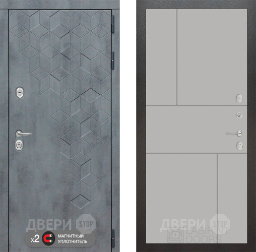 Дверь Лабиринт (LABIRINT) Бетон 21 Грей софт в Наро-Фоминске