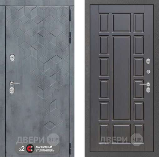 Входная металлическая Дверь Лабиринт (LABIRINT) Бетон 12 Венге в Наро-Фоминске