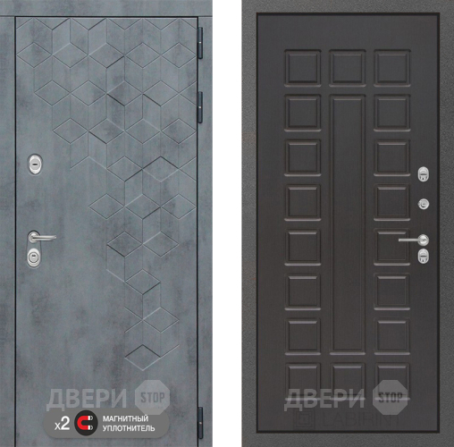 Входная металлическая Дверь Лабиринт (LABIRINT) Бетон 04 Венге в Наро-Фоминске