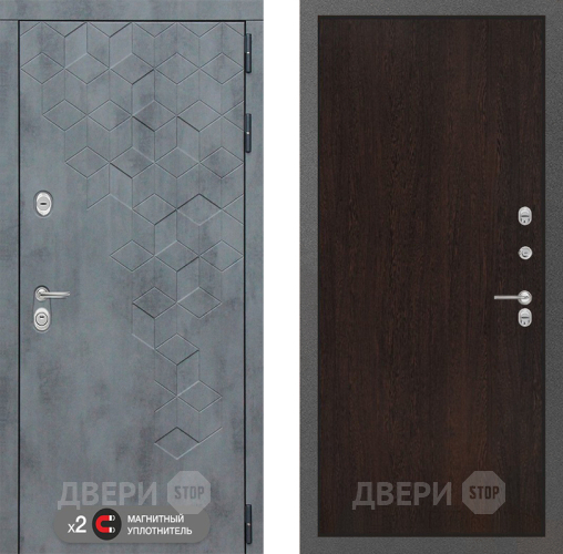 Входная металлическая Дверь Лабиринт (LABIRINT) Бетон 05 Венге в Наро-Фоминске