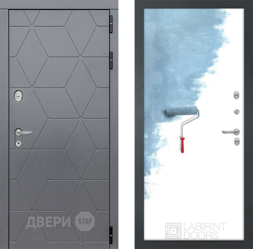 Входная металлическая Дверь Лабиринт (LABIRINT) Cosmo 28 Под покраску в Наро-Фоминске