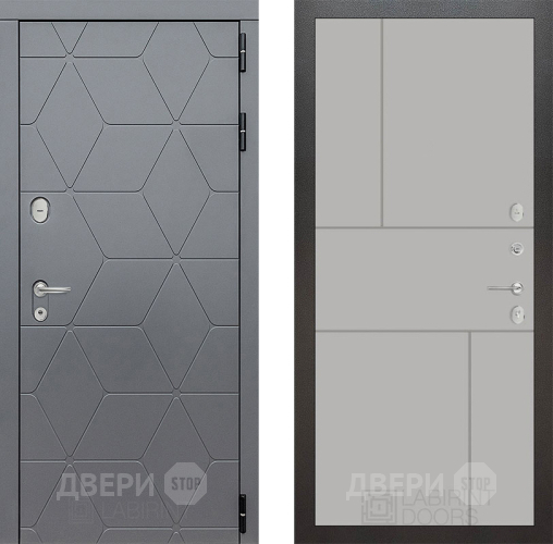 Входная металлическая Дверь Лабиринт (LABIRINT) Cosmo 21 Грей софт в Наро-Фоминске