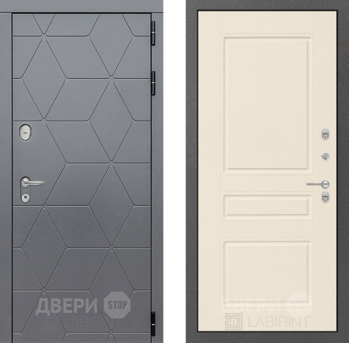 Входная металлическая Дверь Лабиринт (LABIRINT) Cosmo 03 Крем софт в Наро-Фоминске