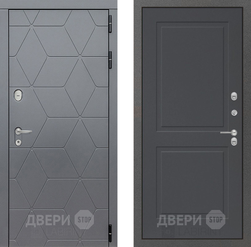 Входная металлическая Дверь Лабиринт (LABIRINT) Cosmo 11 Графит софт в Наро-Фоминске