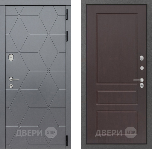 Входная металлическая Дверь Лабиринт (LABIRINT) Cosmo 03 Орех премиум в Наро-Фоминске