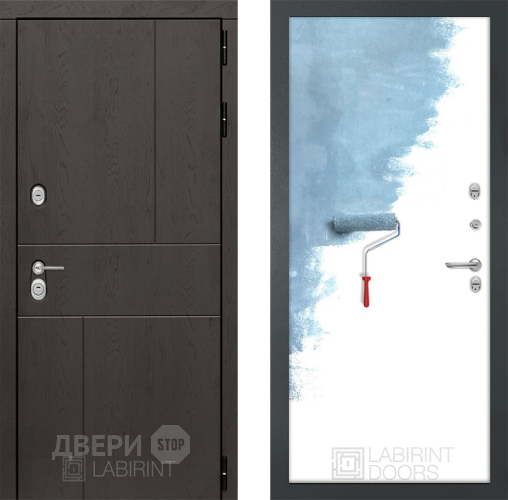 Входная металлическая Дверь Лабиринт (LABIRINT) Urban 28 Под покраску в Наро-Фоминске