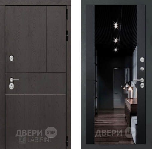 Дверь Лабиринт (LABIRINT) Urban Зеркало Максимум с тонировкой Черный кварц в Наро-Фоминске