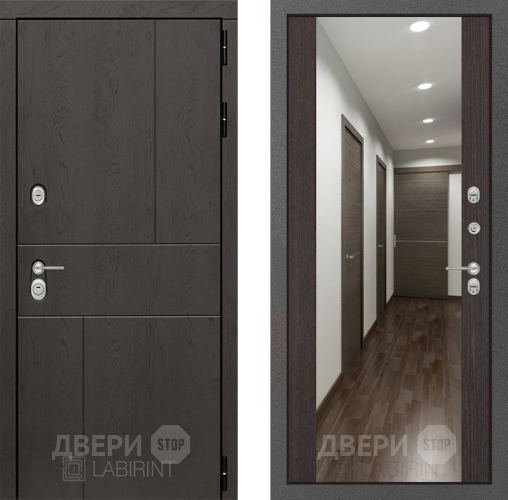 Дверь Лабиринт (LABIRINT) Urban Зеркало Максимум Венге в Наро-Фоминске