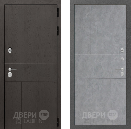 Входная металлическая Дверь Лабиринт (LABIRINT) Urban 21 Бетон светлый в Наро-Фоминске