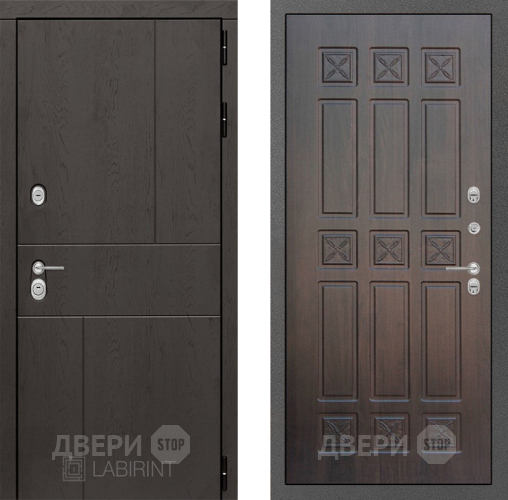 Входная металлическая Дверь Лабиринт (LABIRINT) Urban 16 VINORIT Алмон 28 в Наро-Фоминске