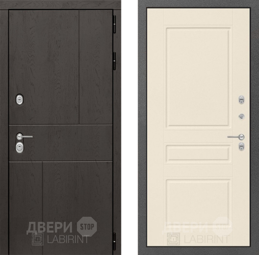 Входная металлическая Дверь Лабиринт (LABIRINT) Urban 03 Крем софт в Наро-Фоминске