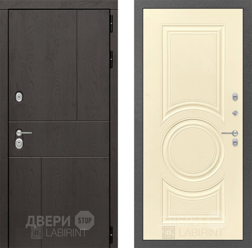 Входная металлическая Дверь Лабиринт (LABIRINT) Urban 23 Шампань в Наро-Фоминске