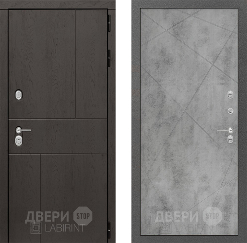 Входная металлическая Дверь Лабиринт (LABIRINT) Urban 24 Бетон светлый в Наро-Фоминске