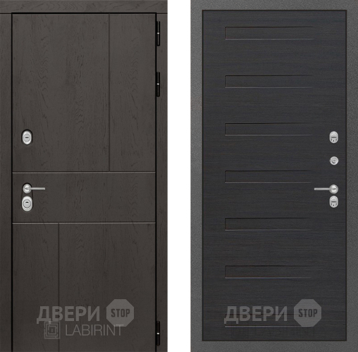 Входная металлическая Дверь Лабиринт (LABIRINT) Urban 14 Эковенге поперечный в Наро-Фоминске