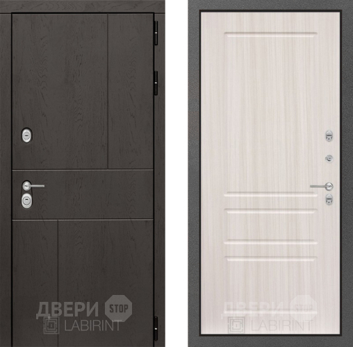 Входная металлическая Дверь Лабиринт (LABIRINT) Urban 03 Сандал белый в Наро-Фоминске