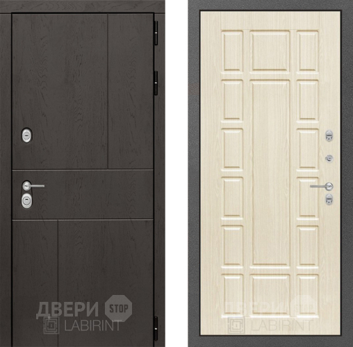 Входная металлическая Дверь Лабиринт (LABIRINT) Urban 12 Беленый дуб в Наро-Фоминске