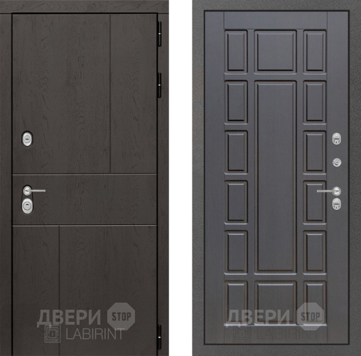 Входная металлическая Дверь Лабиринт (LABIRINT) Urban 12 Венге в Наро-Фоминске