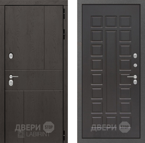 Входная металлическая Дверь Лабиринт (LABIRINT) Urban 04 Венге в Наро-Фоминске