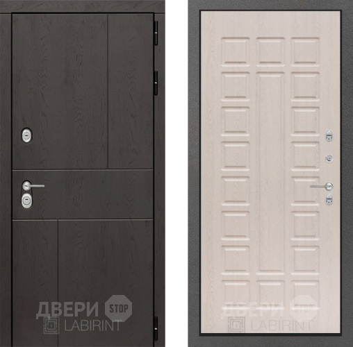 Входная металлическая Дверь Лабиринт (LABIRINT) Urban 04 Беленый дуб в Наро-Фоминске