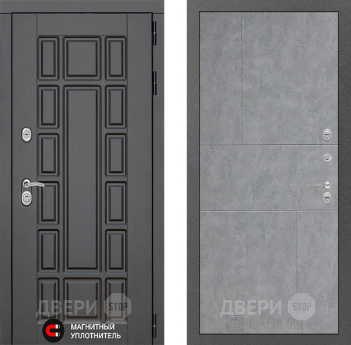 Входная металлическая Дверь Лабиринт (LABIRINT) New York 21 Бетон светлый в Наро-Фоминске