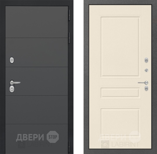 Дверь Лабиринт (LABIRINT) Art 03 Крем софт в Наро-Фоминске
