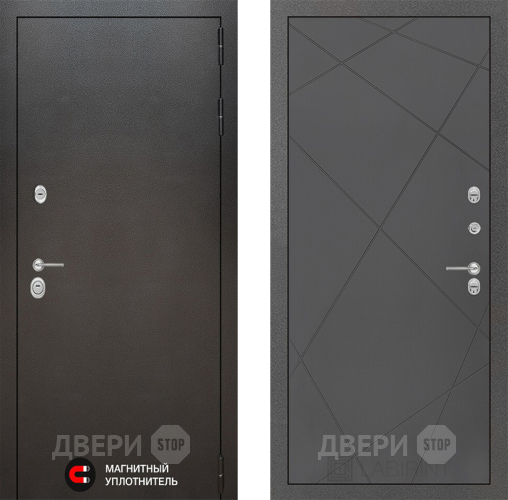 Входная металлическая Дверь Лабиринт (LABIRINT) Silver 24 Графит софт в Наро-Фоминске