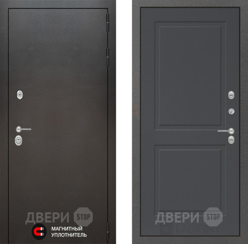 Входная металлическая Дверь Лабиринт (LABIRINT) Silver 11 Графит софт в Наро-Фоминске