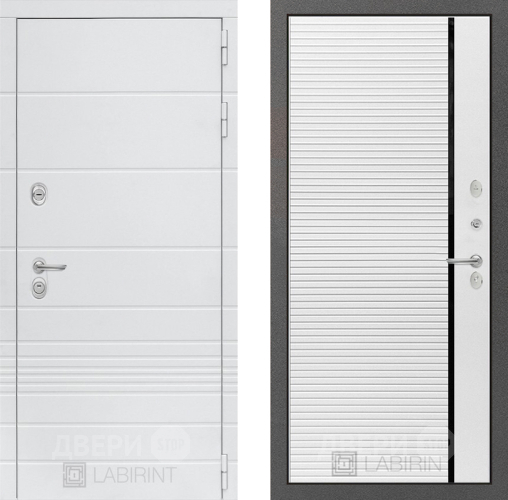 Дверь Лабиринт (LABIRINT) Трендо 22 Белый софт в Наро-Фоминске