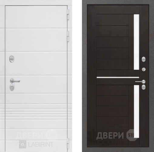 Входная металлическая Дверь Лабиринт (LABIRINT) Трендо 02 Венге в Наро-Фоминске