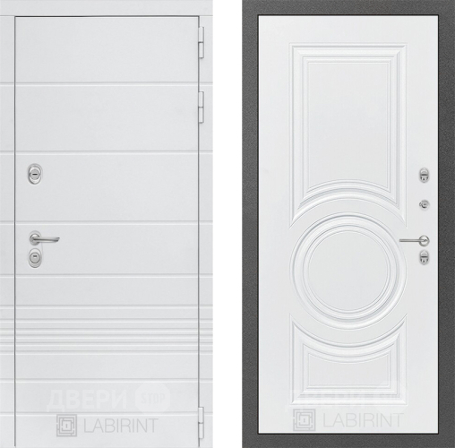 Дверь Лабиринт (LABIRINT) Трендо 23 Белый софт в Наро-Фоминске